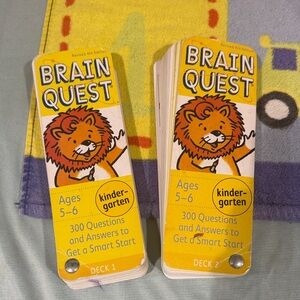 Brain Quest ages 5-6 300 questions and answers get s smart start x2 bundle